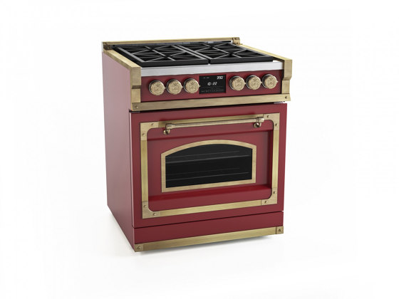 COOKING RANGES | FIORENTINA 30" 4 BURNERS AND MULTIFUCTION OVEN WITH GLASS DOOR | Hornos | Officine Gullo