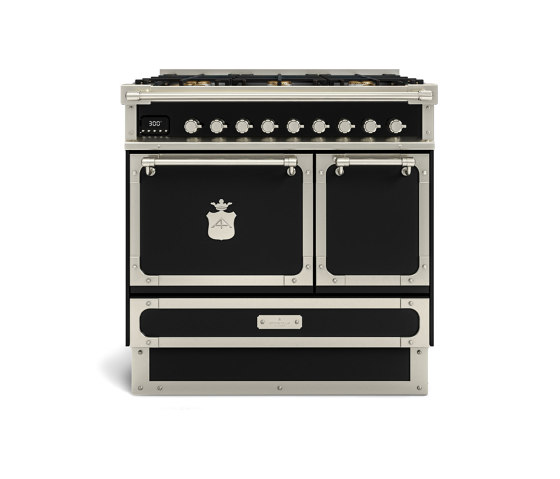 COOKING RANGES | RESTART 90 INDUCTION COOKING RANGE 2 ELECTRIC OVENS WITH SOLID DOOR | Ovens | Officine Gullo