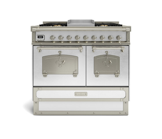 COOKING RANGES | RESTART 100 COOKING RANGE WITH 6 BURNERS AND ELECTRIC MULTIFUCTION OVEN WITH BRASS DOOR | Fours | Officine Gullo