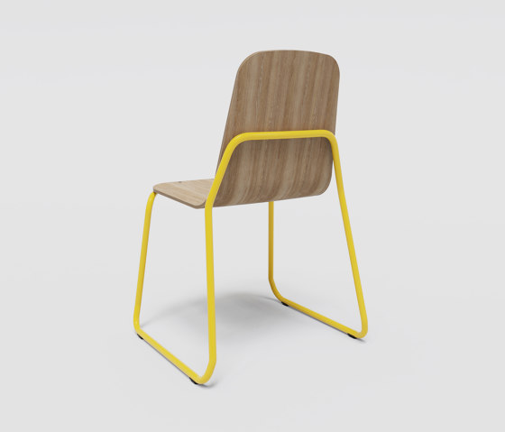 Siren chair S01 Sled frame oak | Chairs | Bogaerts
