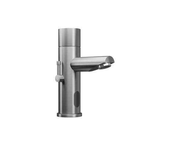 Touch-free sensor tap with temperature adjustment lever, spout 115mm | Grifería para lavabos | Duten
