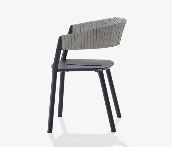 Ria dining armchair with partially woven rope | Chairs | Fast