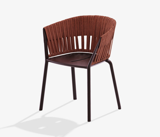 Ria dining armchair with fully woven rope | Chairs | Fast