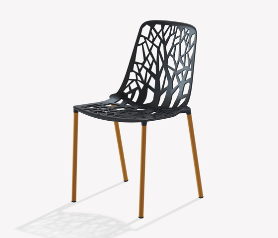 Forest chair with legs covered in Iroko | Chairs | Fast