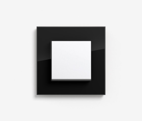 Esprit Glass | Switch Black | Interrupteurs à bouton poussoir | Gira