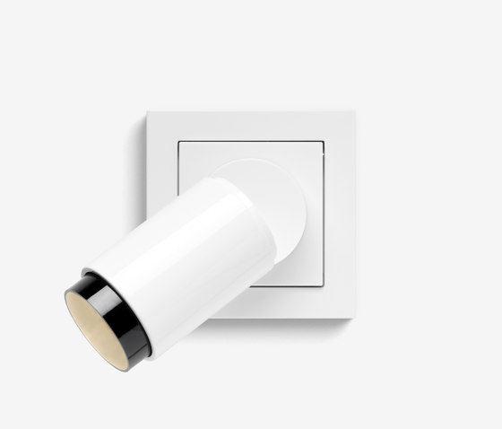 Plug & Light | spotlight Warm dimmable, Pure white glossy | Wall lights | Gira