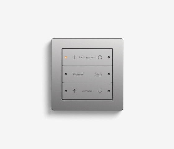 Smart Home/ Smart Building | Pushbutton Sensor 3 | Stainless steel by Gira | KNX-Systems