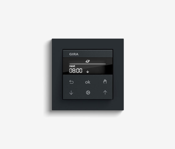 Blind Control | System 3000 Display blind timer | Anthracite (including E2) | Lighting controls | Gira