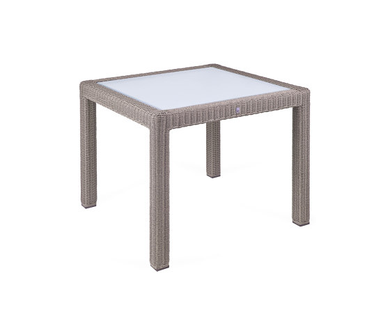 Bellini | Table Bellini Koala 90X90 With Glass Top | Mesas comedor | MBM