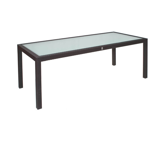 Bellini | Table Bellini Mocca 90X160 With Glas Top | Tavoli pranzo | MBM