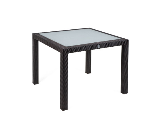 Bellini | Table Bellini Mocca 90X90 With Glas Top | Tables de repas | MBM