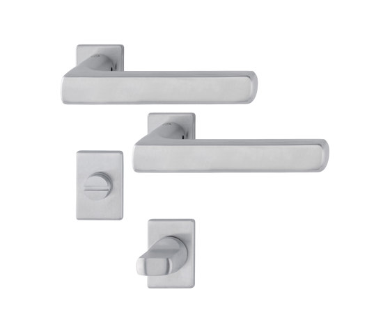 Dallas Door Handle in Compact Rose | Handle sets | Hoppe