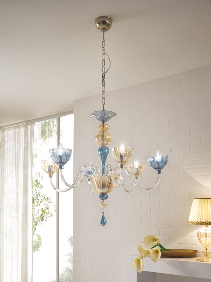 Color Chandelier 6 Lights | Chandeliers | Cangini e Tucci
