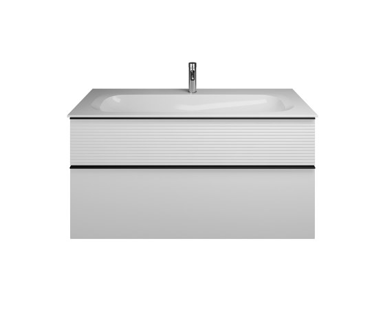Fiumo | Plan de toilette en pierre de synthèse avec meuble sous-vasque | Meubles sous-lavabo | burgbad