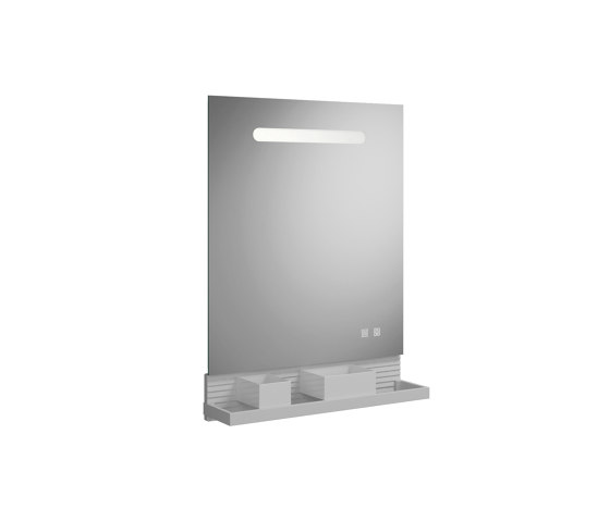 Fiumo | illuminated mirror | Bath shelves | burgbad