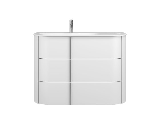 Lavo 2.0 | Plan de toilette en pierre de synthèse avec meuble sous-vasque | Meubles sous-lavabo | burgbad