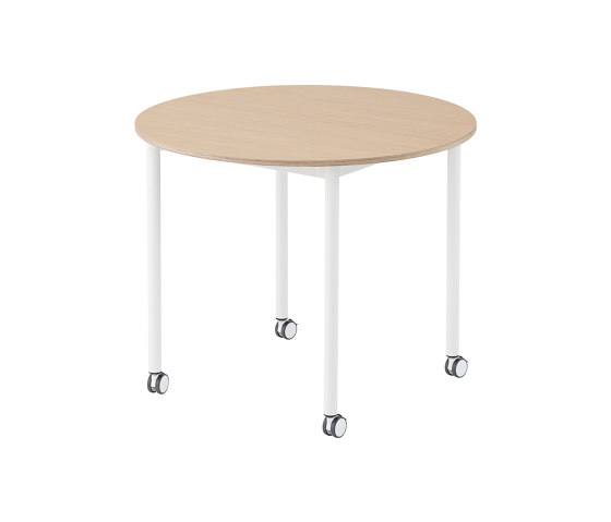 Base Table | Round | With Castors | Dining tables | Muuto
