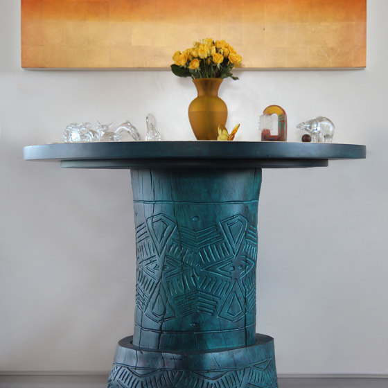 Kota Hand Carved Bistro Table | Tables de bistrot | Pfeifer Studio