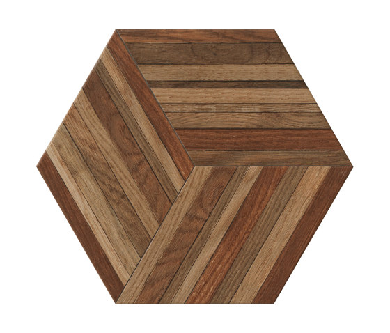 Wooddesign Blend Cherry 40,9x47,2 Esagono | Keramik Fliesen | Settecento