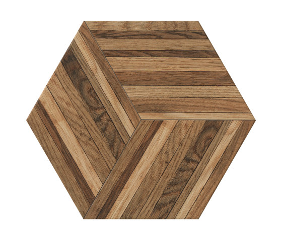 Wooddesign Blend Honey 40,9x47,2 Esagono | Piastrelle ceramica | Settecento