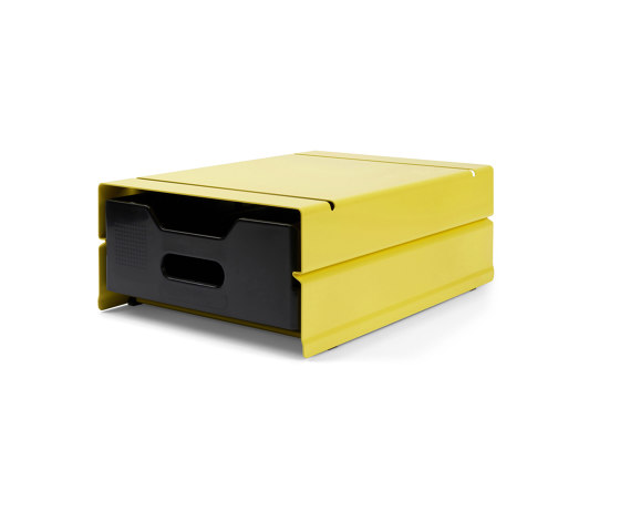 Atlas | Container, 1 compartment | sulfur yellow RAL 1016 | Desk tidies | Magazin®