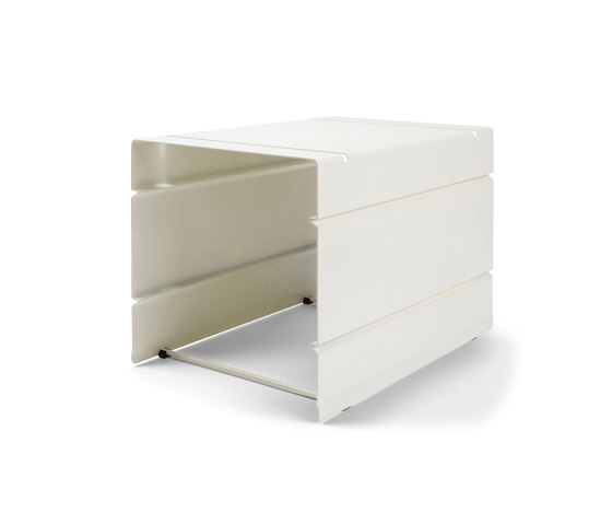 Atlas | Container, 2 compartments | pure white RAL 9010 | Organiseurs bureau | Magazin®