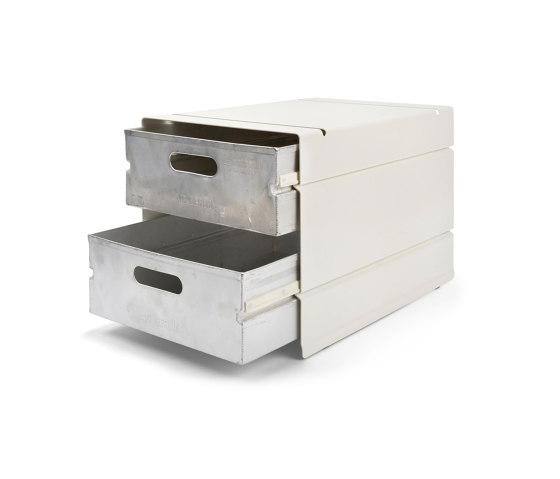 Atlas | Container, 2 compartments | pure white RAL 9010 | Portaobjetos | Magazin®