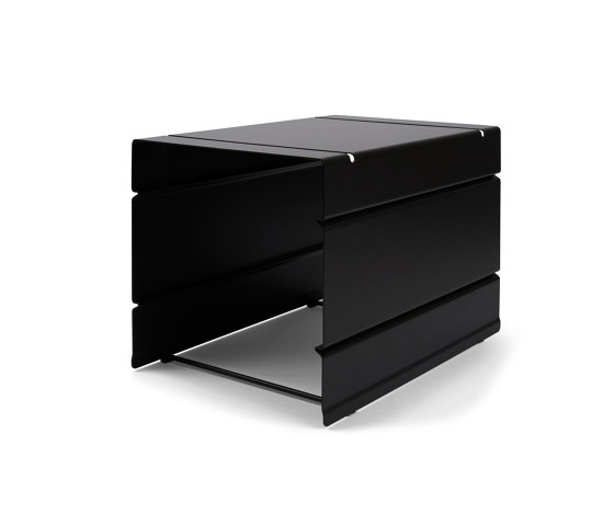 Atlas | Container, 2 compartments | black grey RAL 7021 | Desk tidies | Magazin®