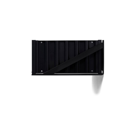 DS | Container flat - black grey RAL 7021 | Estantería | Magazin®