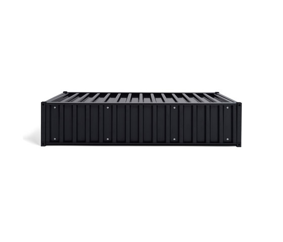 DS | Container flat - black grey RAL 7021 | Étagères | Magazin®