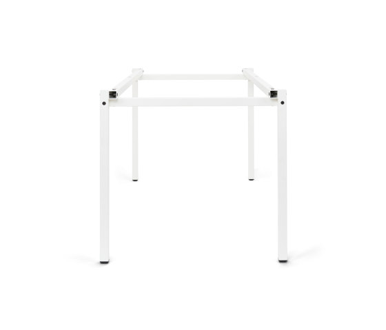 Erik, rectangular | Table frame, pure white RAL 9010 | Trestles | Magazin®