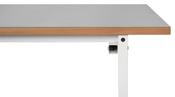 Erik, rectangular | Table frame, pure white RAL 9010 | Trestles | Magazin®