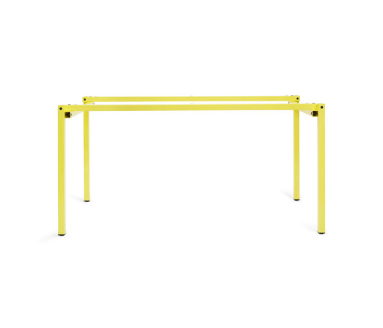 Erik, rectangular | Table Frame, sulfur yellow RAL 9016 | Cavalletti | Magazin®