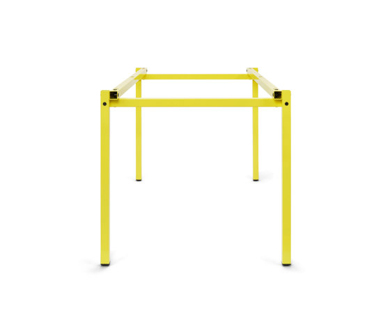Erik, rectangular | Table Frame, sulfur yellow RAL 9016 | Trestles | Magazin®