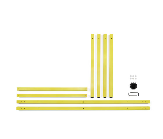 Erik, rectangular | Table Frame, sulfur yellow RAL 9016 | Caballetes de mesa | Magazin®
