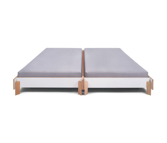 Stiege | Bed, stackable white / ash | Beds | Magazin®