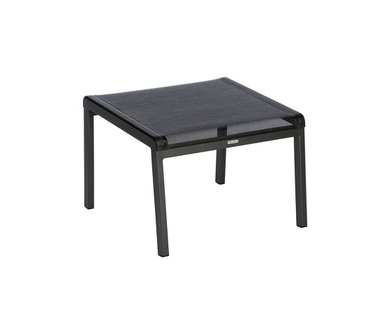 Aura Footstool DS (Graphite Frame - Charcoal Sling) | Poufs | Barlow Tyrie