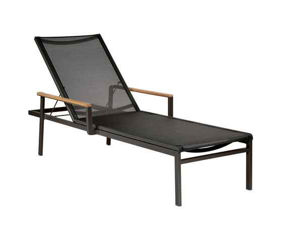 Aura Lounger (Graphite Frame - Charcoal Sling) | Sun loungers | Barlow Tyrie