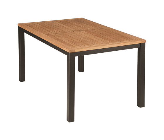Aura Table 150 (Teak Top and Graphite Frame) | Tavoli pranzo | Barlow Tyrie