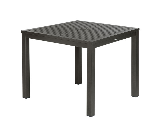 Aura Aluminium Table 90 Square (Graphite Top and Frame) | Tables de repas | Barlow Tyrie