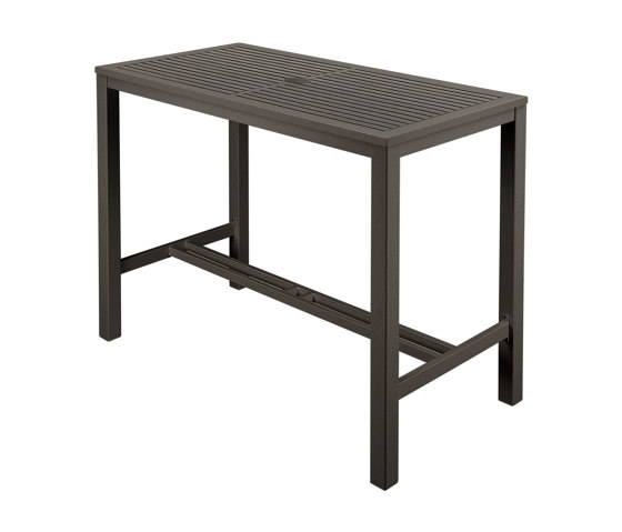 Aura High Dining Aluminium Table 140 Rectangular (Graphite Top and Frame) | Mesas altas | Barlow Tyrie