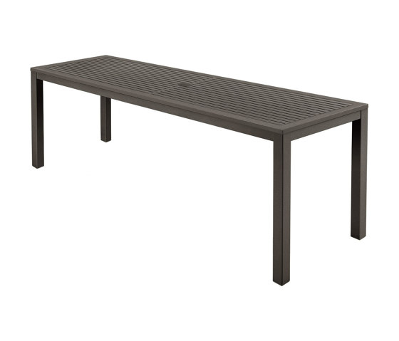 Aura Aluminium Narrow Table 200 Rectangular (Graphite Top and Frame) | Tables de repas | Barlow Tyrie