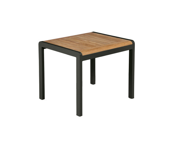 Aura Low Table 50 (Teak Top and Graphite Frame) | Coffee tables | Barlow Tyrie