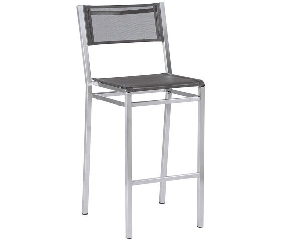 Equinox High Dining Chair (Charcoal Sling) | Bar stools | Barlow Tyrie