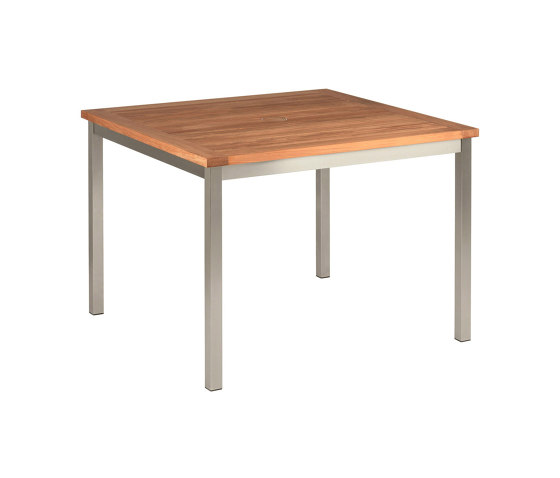 Equinox Table 100 Square with Teak top | Tables de repas | Barlow Tyrie