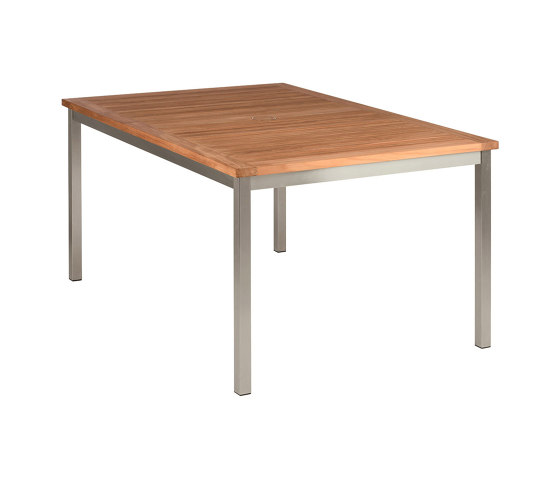 Equinox Table 150 Rectangular with Teak top | Dining tables | Barlow Tyrie
