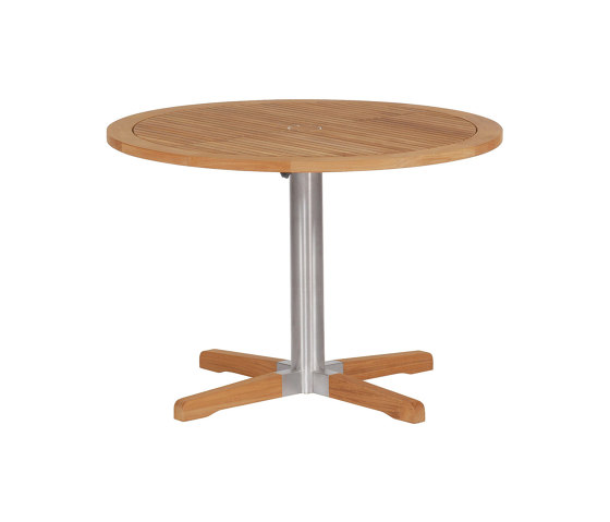 Equinox Bistro Table 100 Ø Circular with Teak top | Dining tables | Barlow Tyrie