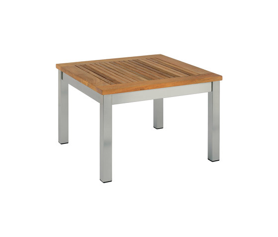 Equinox Low Table 60 Square with Teak top | Tavolini bassi | Barlow Tyrie