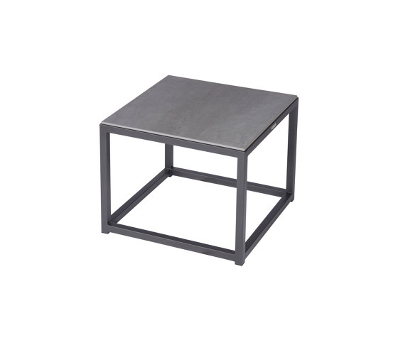 Equinox Low Table 50 Square (Graphite Frame - Dusk Ceramic) | Tavolini bassi | Barlow Tyrie
