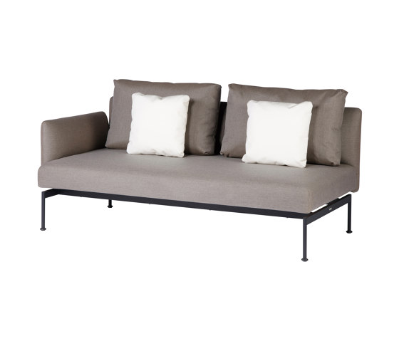 Layout Double Seat - One Arm Layout Double Seat - One Arm (Forge Grey Frame) | Divani | Barlow Tyrie